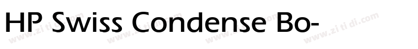 HP Swiss Condense Bo字体转换